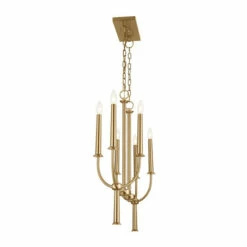 Promo 👏 Kichler Lighting Florence 6 Light Brushed Natural Brass Linear Chandelier - 40 👏 -Kichler Lighting Shop unnamed file 2981