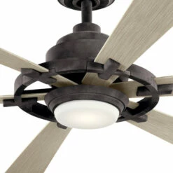 Outlet 🛒 Kichler Lighting Kichler Iras 52 Inch LED Ceiling Fan Weathered Zinc With Weathered White Walnut Blades 🛒 -Kichler Lighting Shop unnamed file 3036