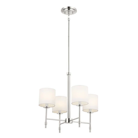 Outlet π Kichler Lighting Ali 4-Light Polished Nickel Mini Chandelier - 20 π― 3 Outlet π Kichler Lighting Ali 4-Light Polished Nickel Mini Chandelier - 20 π―