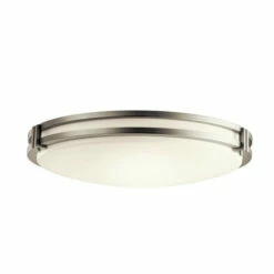 Best Pirce 🥰 Kichler Lighting Avon Collection 1-light Brushed Nickel LED Flush Mount - Brushed Nickel 🔥