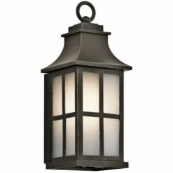 Coupon 🎉 Kichler Lighting Pallerton Way Collection 1-light Olde Bronze Wall Lantern ✨