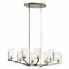 Promo ✨ Kichler Lighting Nye 8-Light Oval Chandelier Glass Classic Pewter 👏 -Kichler Lighting Shop unnamed file 3080