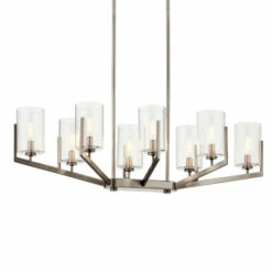 Promo ✨ Kichler Lighting Nye 8-Light Oval Chandelier Glass Classic Pewter 👏 -Kichler Lighting Shop unnamed file 3081