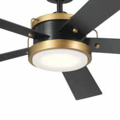 Budget 👍 Kichler Lighting Salvo 56 Inch Integrated LED Indoor Satin Black Ceiling Fan 😍 -Kichler Lighting Shop unnamed file 3098