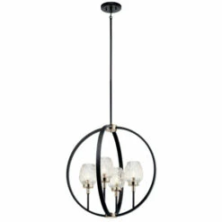 Top 10 🔔 Kichler Lighting Kichler Moyra Black Chandelier 🔥