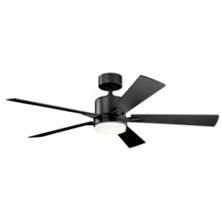 Budget 😀 Kichler Lighting Lucian 52-inch LED Ceiling Fan Satin Black ⌛