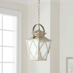 Best deal ⌛ Kichler Lighting Hayman Bay Collection 2-light Distressed Antique White Pendant 👏