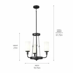 Best deal ⭐ Kichler Lighting Vetivene 19 Inch 3-Light Chandelier Textured Black With Opal Glass 😍 -Kichler Lighting Shop unnamed file 3193