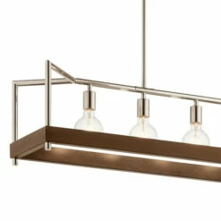 Budget ✨ Kichler Lighting Tanis 5-Light Linear Chandelier Auburn Stained Finish ✨ -Kichler Lighting Shop unnamed file 3203