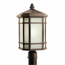 Cheapest 🤩 Kichler Lighting Cameron Collection 1-light Prairie Rock Outdoor Post Mount 😍