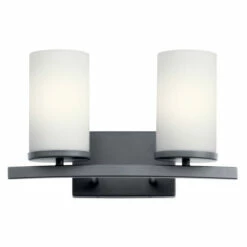 Cheapest 🔥 Kichler Lighting Crosby 2-Light Vanity Light Black 😉