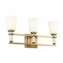 Wholesale π Kichler Lighting Rosalind 23.75 In. 3-Light Brushed Natural Brass Vanity Light π₯°