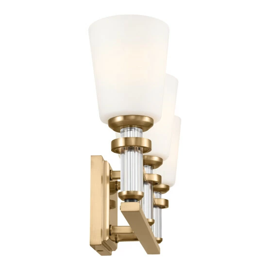 Wholesale π Kichler Lighting Rosalind 23.75 In. 3-Light Brushed Natural Brass Vanity Light π₯° 5 Wholesale π Kichler Lighting Rosalind 23.75 In. 3-Light Brushed Natural Brass Vanity Light π₯° - Image 3