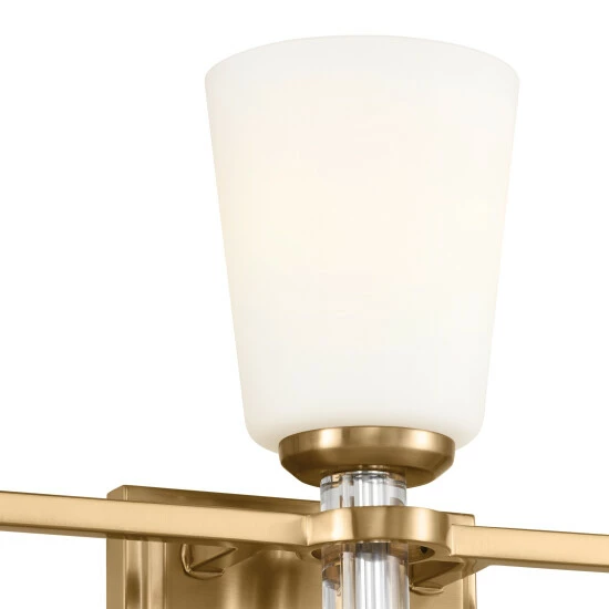 Wholesale π Kichler Lighting Rosalind 23.75 In. 3-Light Brushed Natural Brass Vanity Light π₯° 6 Wholesale π Kichler Lighting Rosalind 23.75 In. 3-Light Brushed Natural Brass Vanity Light π₯° - Image 4
