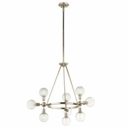 Best Pirce ⭐ Kichler Lighting Garim Collection 9-light Polished Nickel Chandelier 🥰 -Kichler Lighting Shop unnamed file 3235