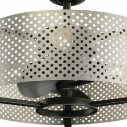 Discount 🤩 Kichler Lighting Kichler Eyrie 13 Inch Fan With A Brushed Nickel Cage And Black Accents 🥰 -Kichler Lighting Shop unnamed file 3301