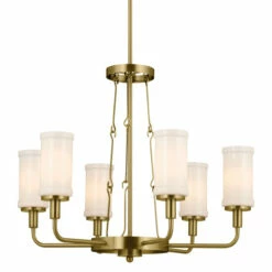 Discount ⭐ Kichler Lighting Vetivene 39 Inch 6-Light Chandelier Natural Brass With Opal Glass 💯 -Kichler Lighting Shop unnamed file 3323