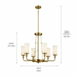Discount ⭐ Kichler Lighting Vetivene 39 Inch 6-Light Chandelier Natural Brass With Opal Glass 💯 -Kichler Lighting Shop unnamed file 3325