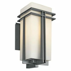 Best reviews of ❤️ Kichler Lighting Tremillo Collection 1-light Black Outdoor Wall Lantern 🎁
