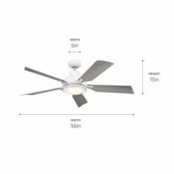 Budget 💯 Kichler Lighting Guardian 56 Inch Integrated LED Indoor White Ceiling Fan 🥰 -Kichler Lighting Shop unnamed file 3397