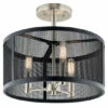 Hot Sale 😉 Kichler Lighting Kichler Edmund 3-Light Semi Flush Mount Light In Satin Black 🔔 -Kichler Lighting Shop unnamed file 3424