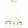 Brand new 😀 Kichler Lighting Everett 5-Light Natural Brass Vintage Industrial Linear Chandelier With Clear Glass ✔️ -Kichler Lighting Shop unnamed file 3430