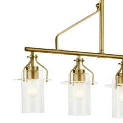 Brand new 😀 Kichler Lighting Everett 5-Light Natural Brass Vintage Industrial Linear Chandelier With Clear Glass ✔️ -Kichler Lighting Shop unnamed file 3433