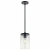 Budget 🛒 Kichler Lighting Crosby Black 1-Light Mini Pendant ❤️ -Kichler Lighting Shop unnamed file 3438