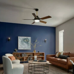 Discount 🥰 Kichler Lighting Guardian 56 Inch Integrated LED Indoor Satin Black Ceiling Fan 👏 -Kichler Lighting Shop unnamed file 3446