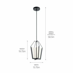 Deals ⌛ Kichler Lighting Kichler Calters 19.75 Inch LED Pendant With Black Finish ⭐ -Kichler Lighting Shop unnamed file 3451
