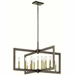 Best Sale 🤩 Kichler Lighting Cullen Collection 13-light Olde Bronze Linear Chandelier ✨