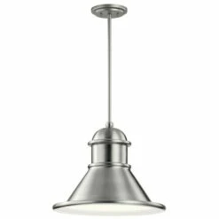 Budget 🎁 Kichler Lighting Northland Collection 1-light Aluminum Outdoor Pendant 😀