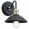 Promo 😍 Kichler Lighting Clyde 1-Light Wall Sconce Black 👍