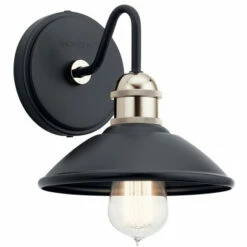 Promo π Kichler Lighting Clyde 1-Light Wall Sconce Black π