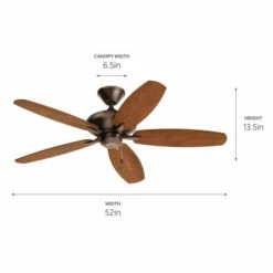 Outlet 🥰 Kichler Lighting Kichler Renew 52 Inch Ceiling Fan Oil Brushed Bronze With Reversible Blades 🌟 -Kichler Lighting Shop unnamed file 3588