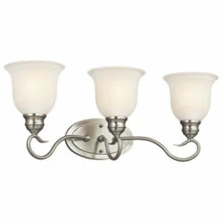Buy 😀 Kichler Lighting Tanglewood Collection 3-light Brushed Nickel Bath/Vanity Light 😍