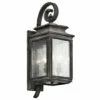 Cheap 🌟 Kichler Lighting Wiscombe Park Collection 3-light Weathered Zinc Outdoor Wall Lantern 😀