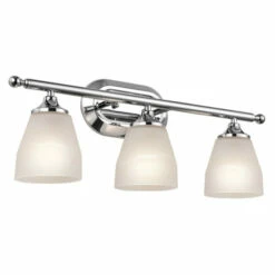 Best deal 🛒 Kichler Lighting Ansonia Collection 3-light Chrome Bath/Vanity Light 😉