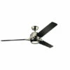 New ⌛ Kichler Lighting Zeus Collection 60-inch Polished Nickel LED Ceiling Fan ⭐