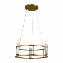 Wholesale 🧨 Kichler Lighting Rosalind 3-Light Brushed Natural Brass Mini Chandelier 🎉