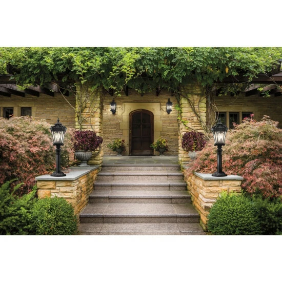 Outlet π₯ Kichler Lighting Tournai Collection 4-light Textured Black Outdoor Post Lantern β 3 Outlet π₯ Kichler Lighting Tournai Collection 4-light Textured Black Outdoor Post Lantern β