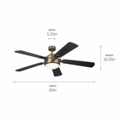 Deals 👏 Kichler Lighting Humble 60 Inch Integrated LED Indoor Character Bronze Ceiling Fan 🧨 -Kichler Lighting Shop unnamed file 3788