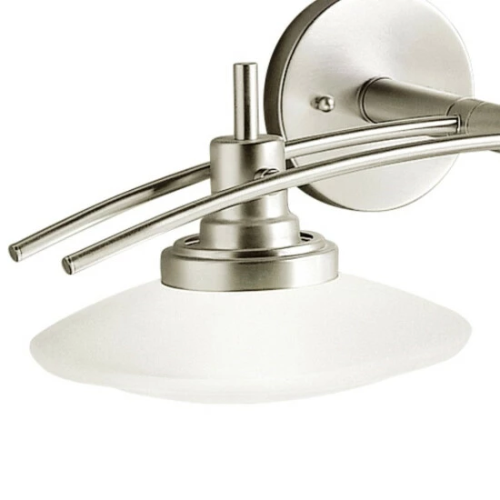 Best Pirce ❤️ Kichler Lighting Structures Collection 2-light Brushed Nickel Halogen Bath/Vanity Light ✨ 4 Best Pirce ❤️ Kichler Lighting Structures Collection 2-light Brushed Nickel Halogen Bath/Vanity Light ✨ - Image 2