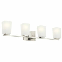 Promo π Kichler Lighting Roehm 4-Light Vanity Light Brushed Nickel π