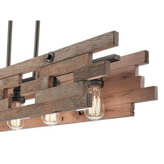 Hot Sale π Kichler Lighting Cuyahoga Mill Collection 5-light Anvil Iron Linear Chandelier π₯° 4 Hot Sale π Kichler Lighting Cuyahoga Mill Collection 5-light Anvil Iron Linear Chandelier π₯° - Image 2