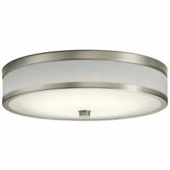 Best Sale ⭐ Kichler Lighting Pira Collection Brushed Nickel LED Flush Mount - Brushed Nickel - Brushed Nickel 🛒
