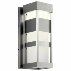 Discount ⌛ Kichler Lighting Ryler Outdoor LED Wall Light Brushed Aluminum 👍