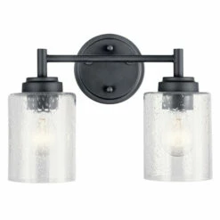 Flash Sale 🎉 Kichler Lighting Winslow 2-Light Vanity Light Black ❤️ -Kichler Lighting Shop unnamed file 3885