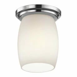 Best Pirce 🎁 Kichler Lighting Eileen Collection 1-light Chrome Flush Mount ✨