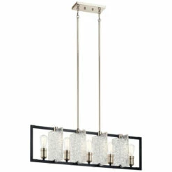 Outlet 🌟 Kichler Lighting Kichler Forge Black Linear Chandelier ✨